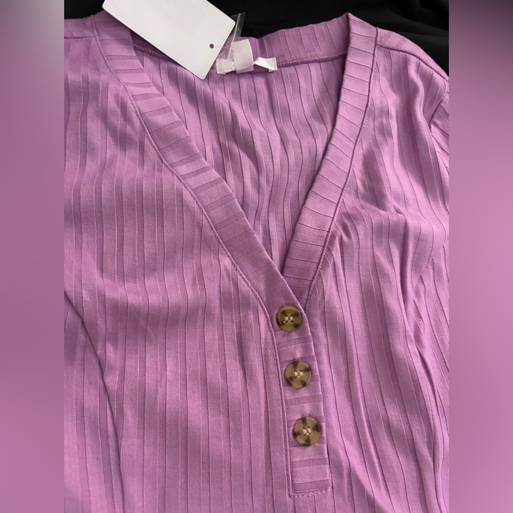 ABound Lavender Ribbed Dress - Picture 4 of 7